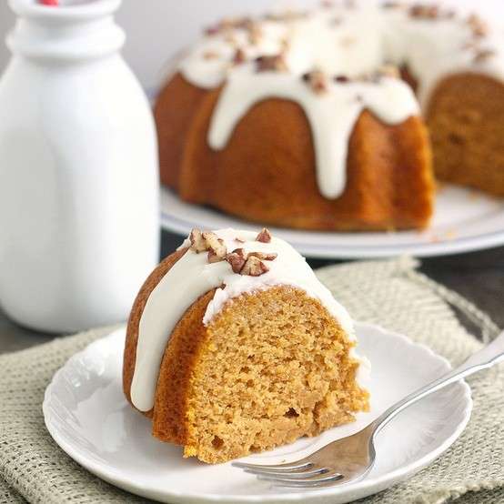 Torta di zucca con noci