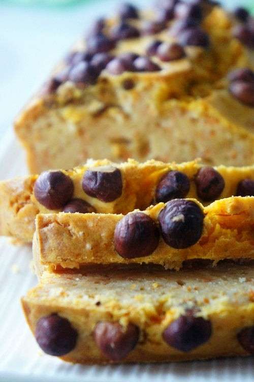 Torta di zucca e mirtilli