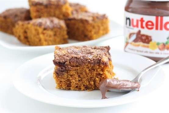 Torta di zucca e nutella