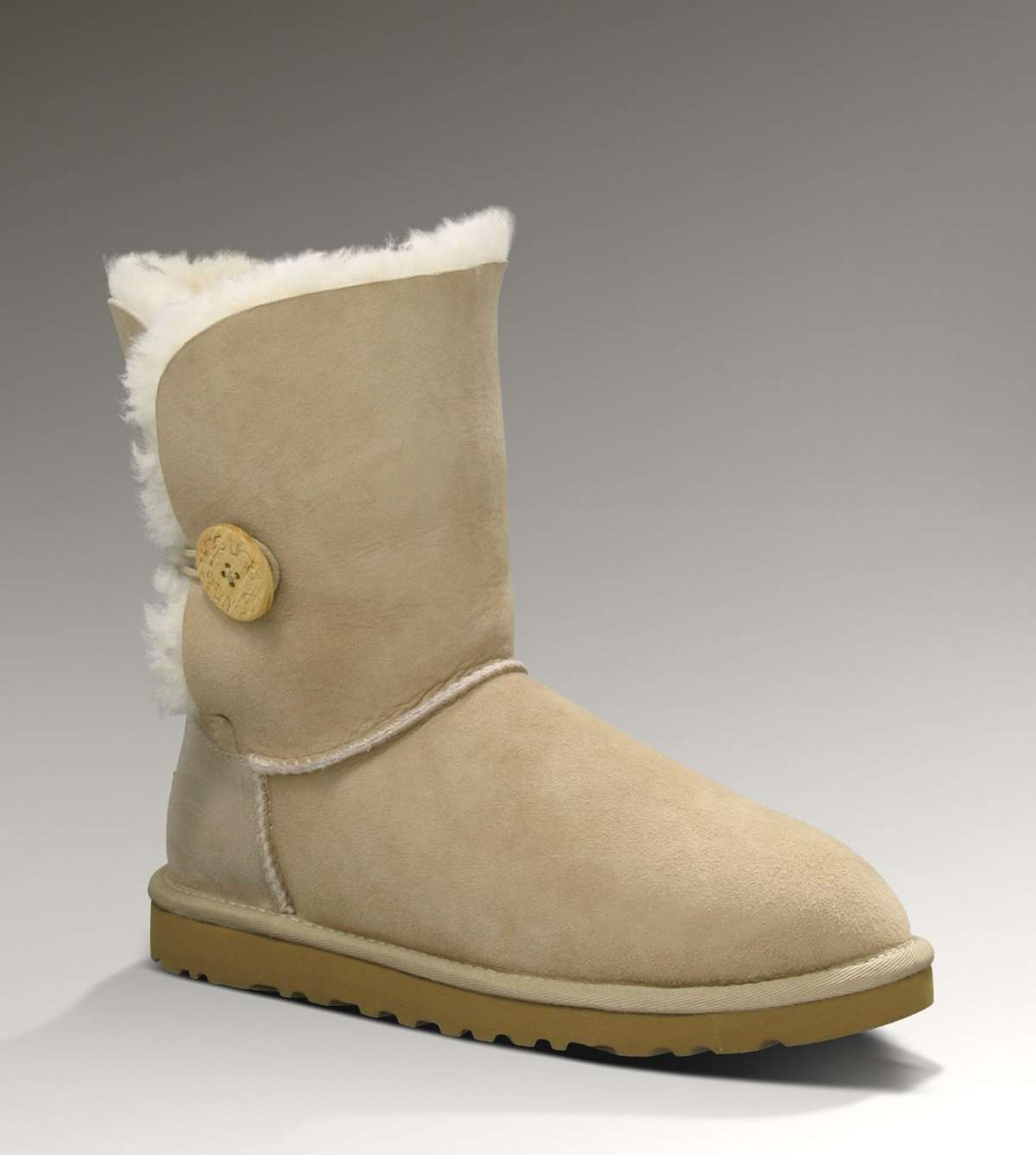 Ugg Bailey Botton beige e bianchi