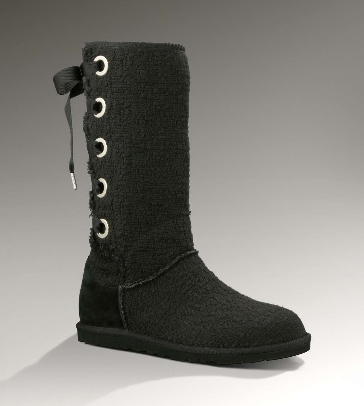 Ugg neri con lacci