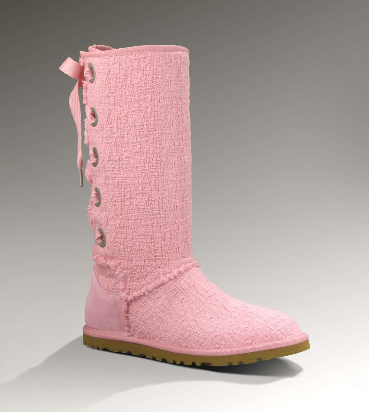 Ugg rosa con lacci