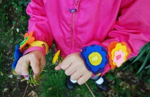 Bracciali con fiori