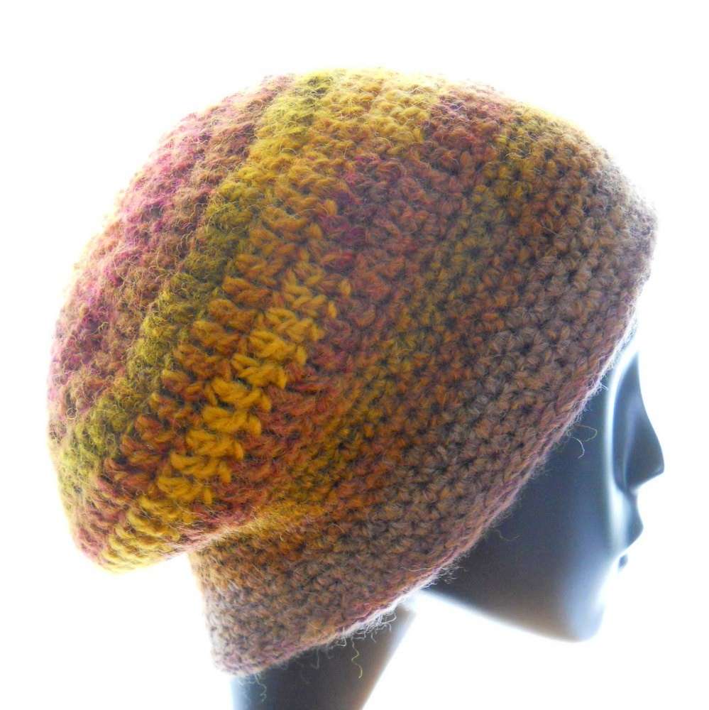 Cappellino in lana multicolor