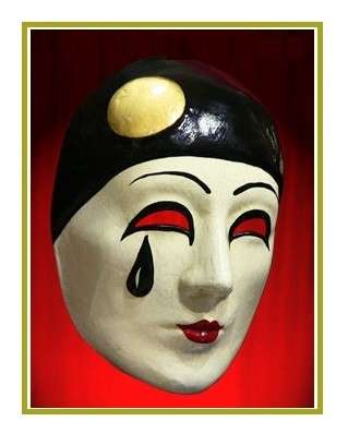 Classica maschera da Pierrot