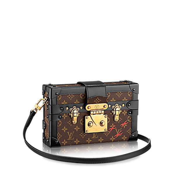 Clutch Petite Malle Louis Vuitton in tela Monogram