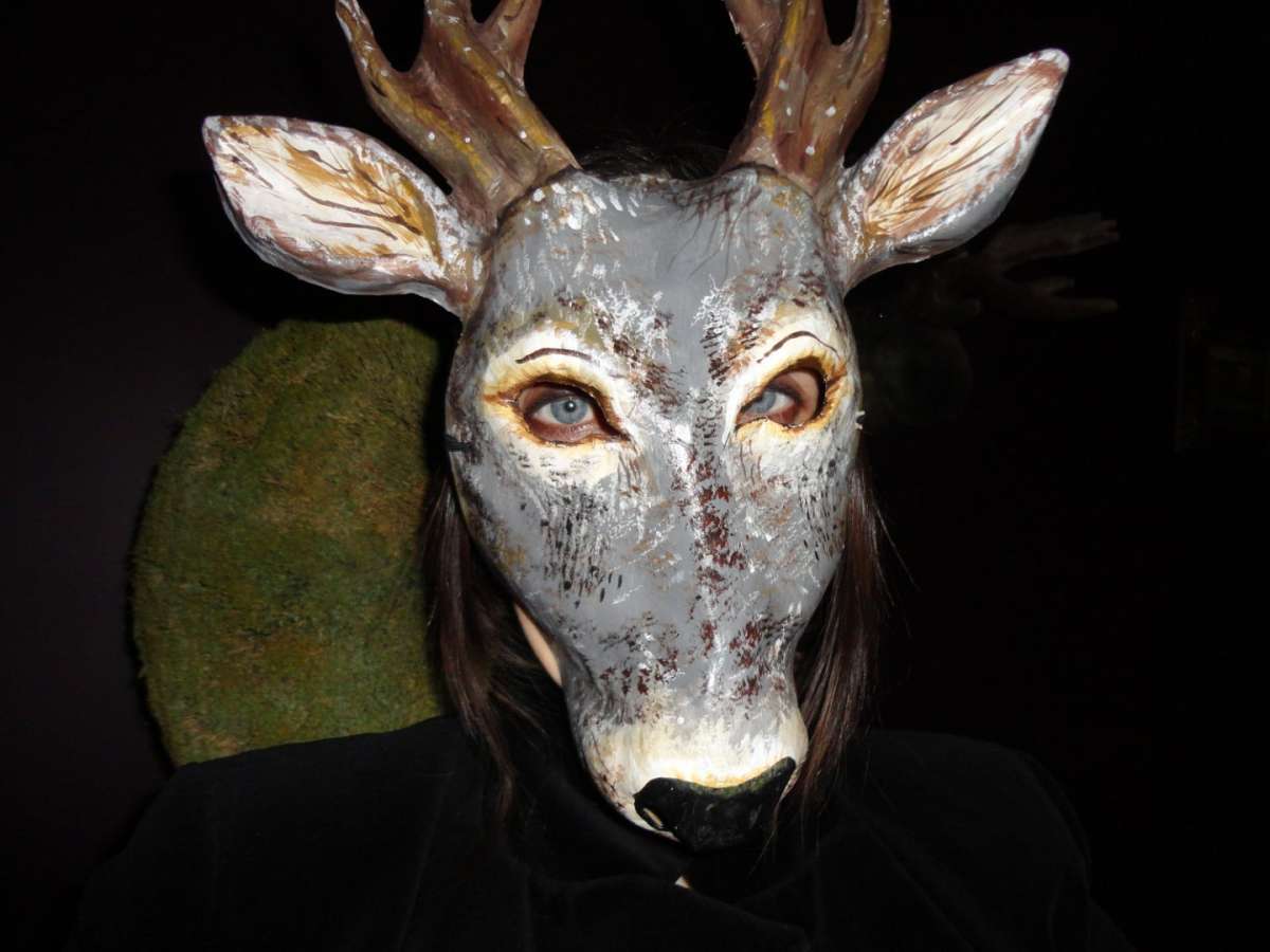 Maschera originale da cervo