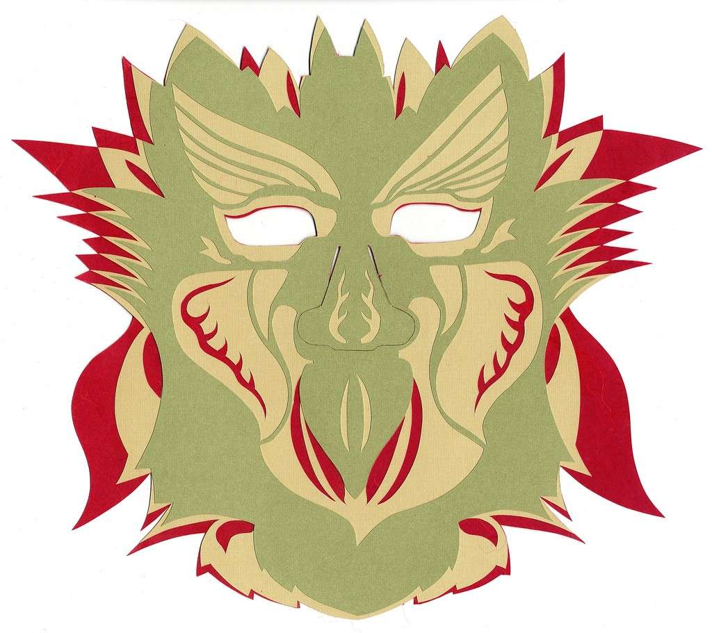 Maschera paurosa da mostro