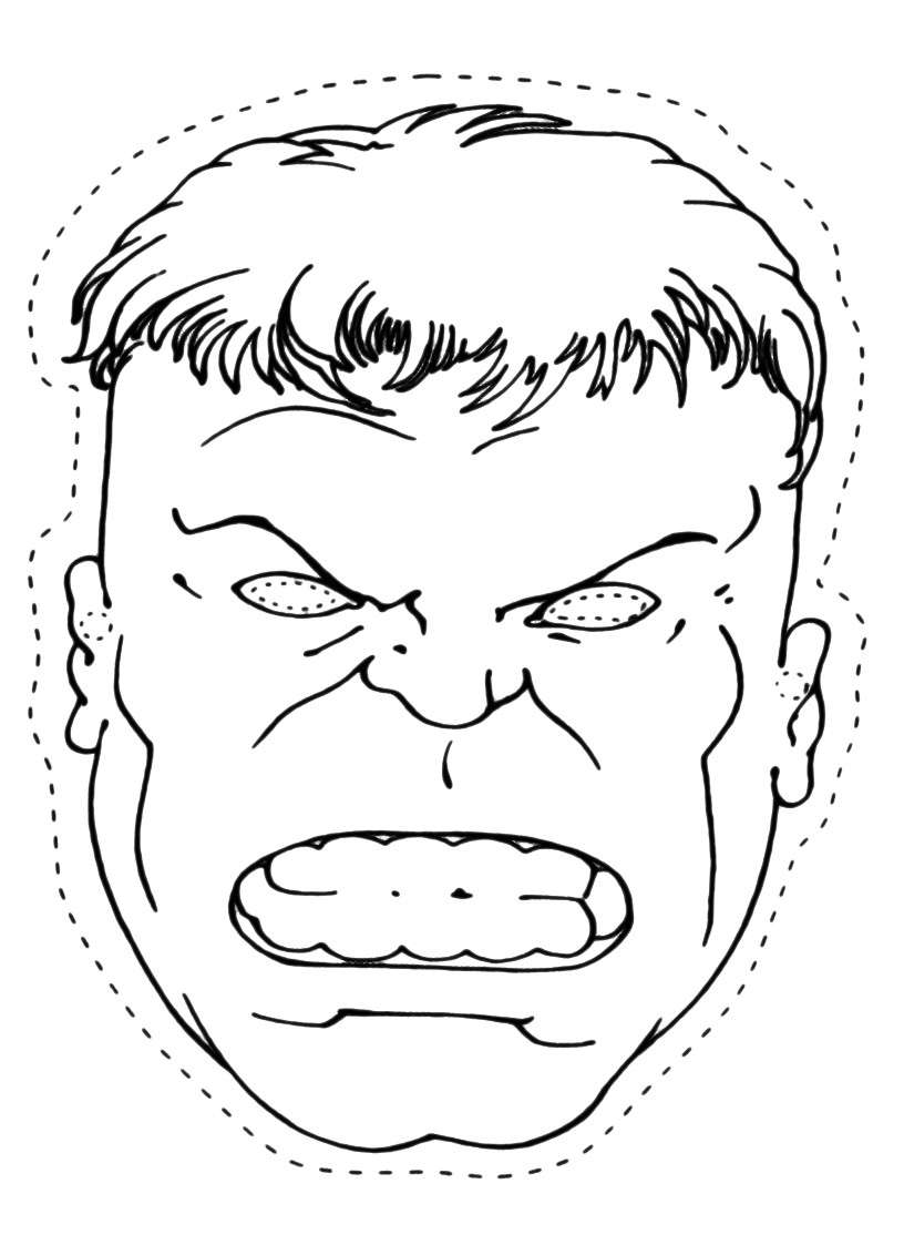 Maschera per trasformarsi in Hulk
