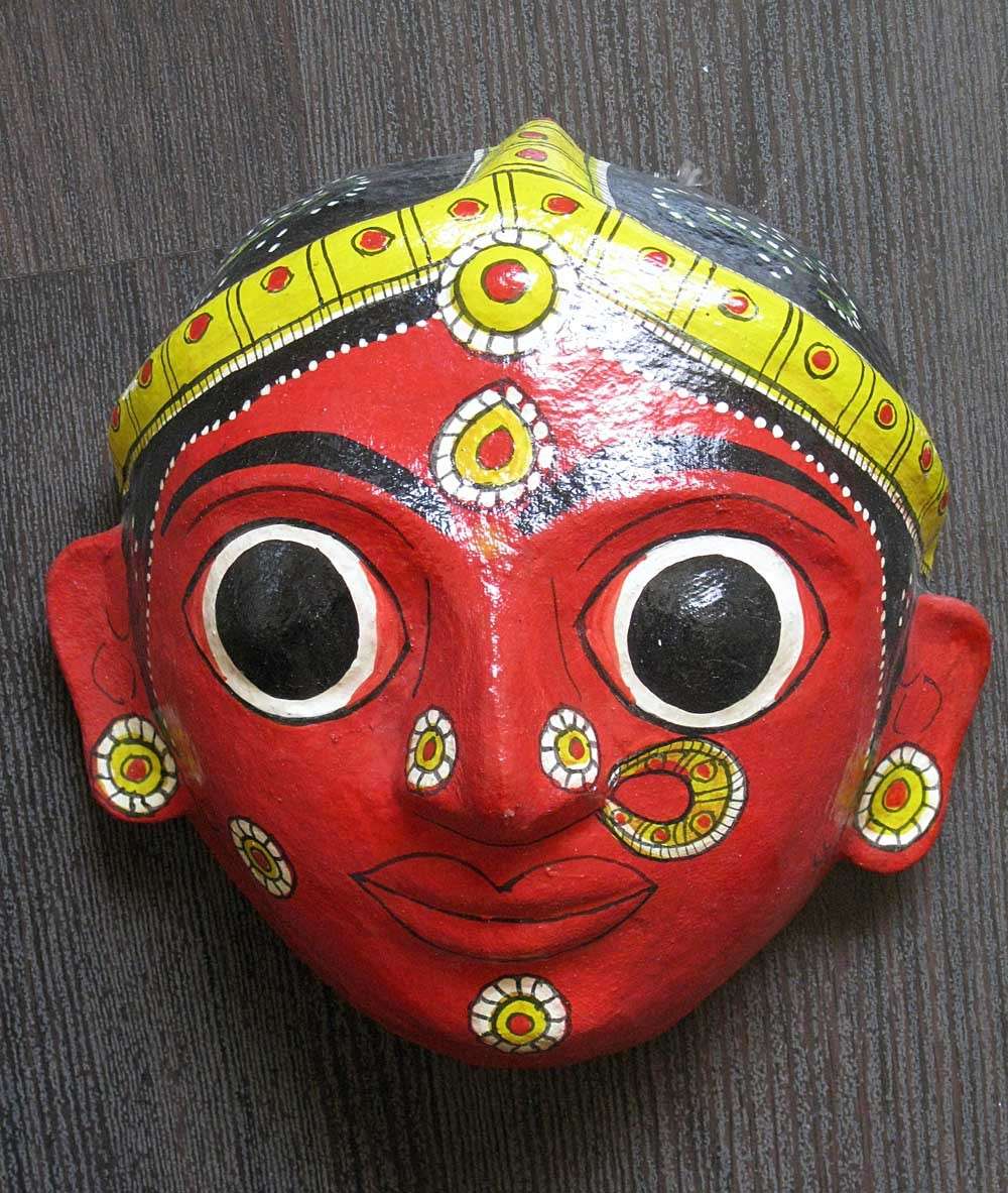 Maschera tutta rossa