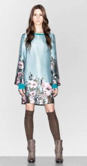 Minidress con stampa floreale