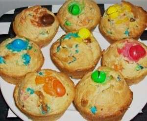 Muffin con gli smarties