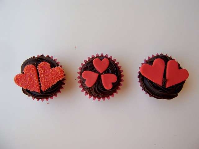 Muffin decorati per San Valentino