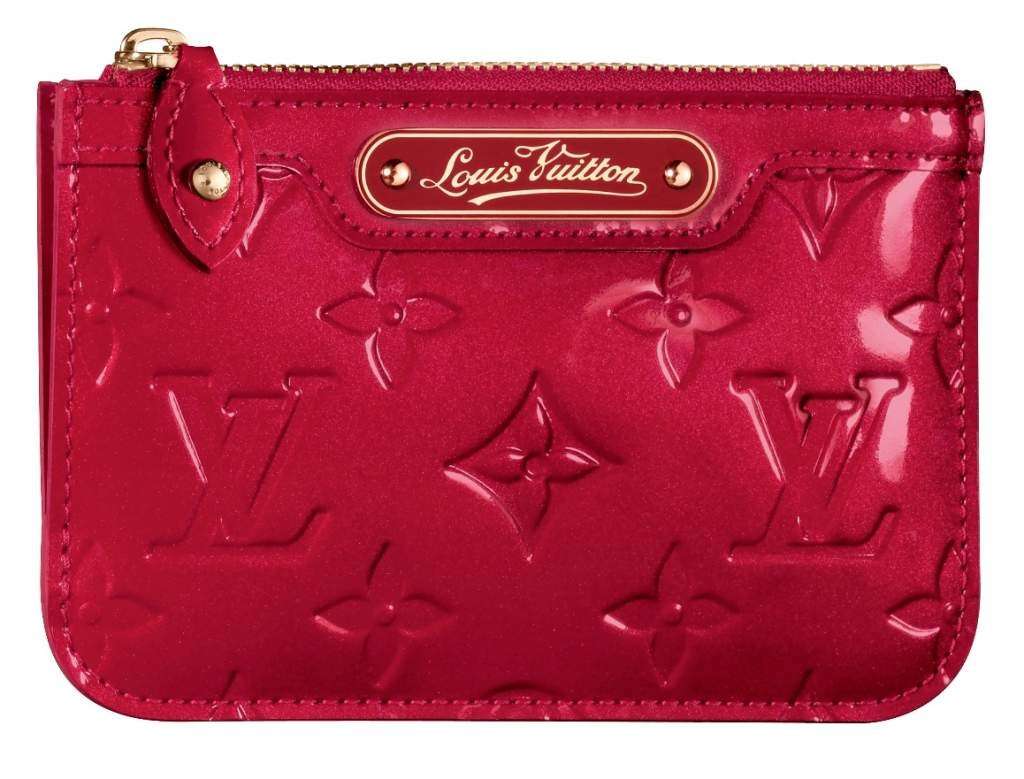 Necessaire rossa in pelle