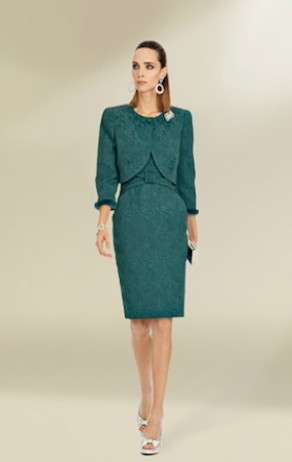 Tailleur verde elegante