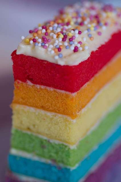 Torta Arlecchino o Arcobaleno