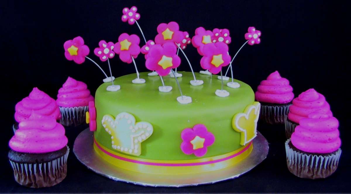 Torta con cupcakes