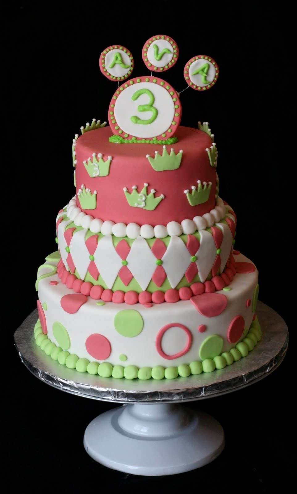 Torta rosa e verde