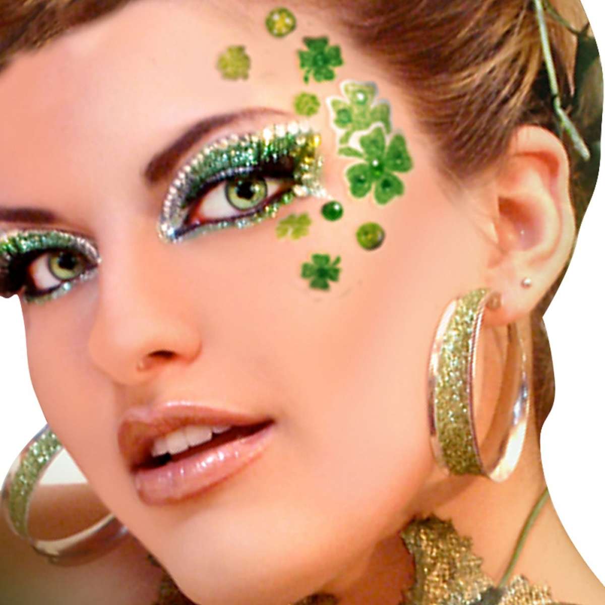 Tutto in verde questo trucco originale