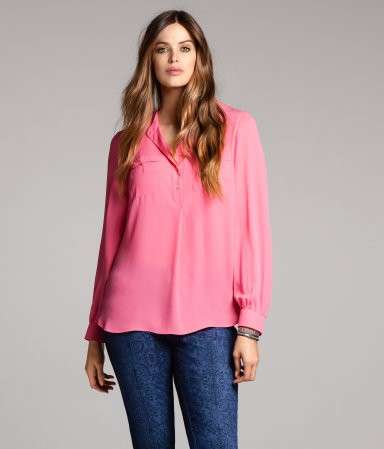 Camicia rosa H&M Plus
