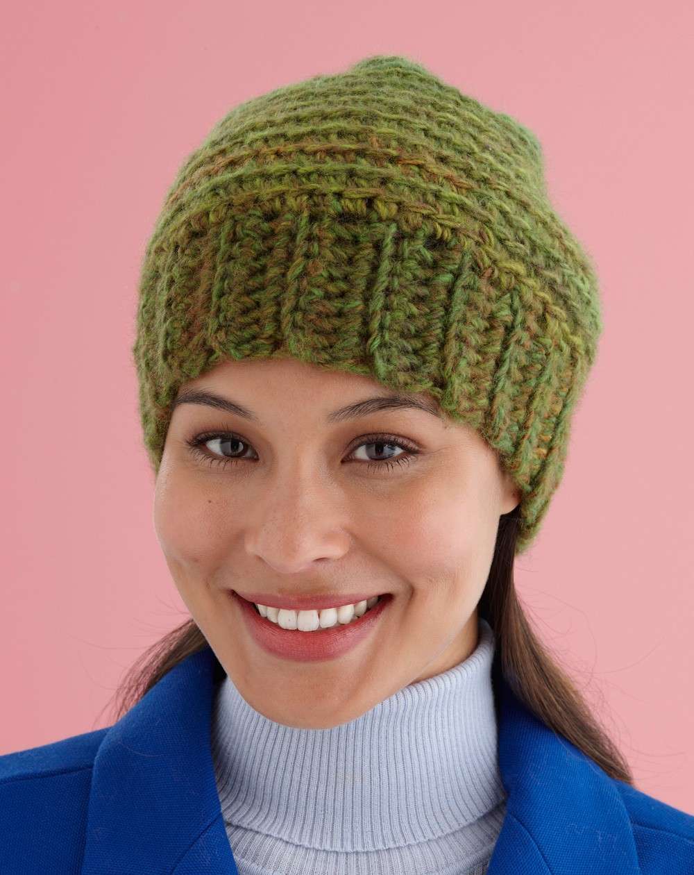 Cappello in lana verde