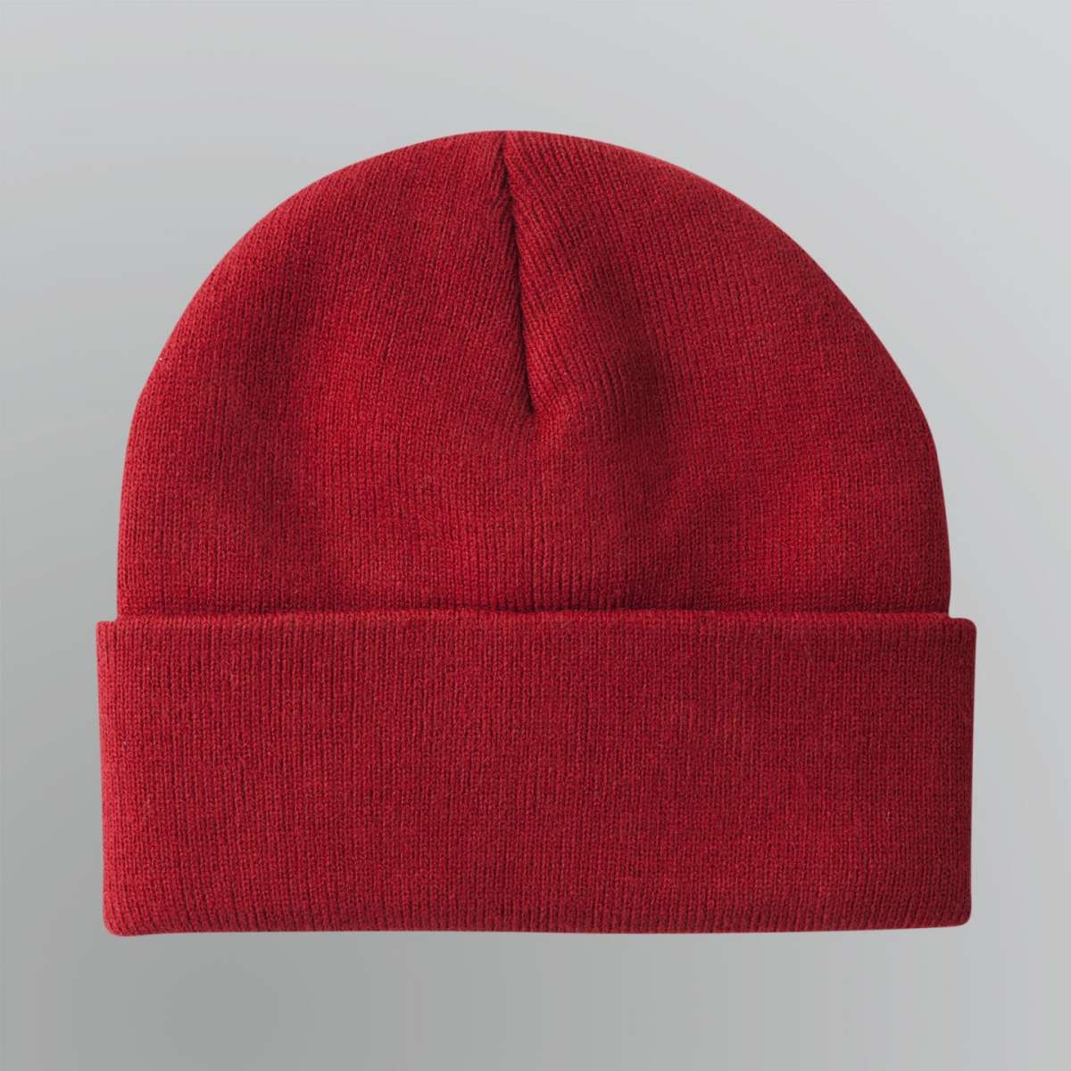 Cappello rosso con risvolto