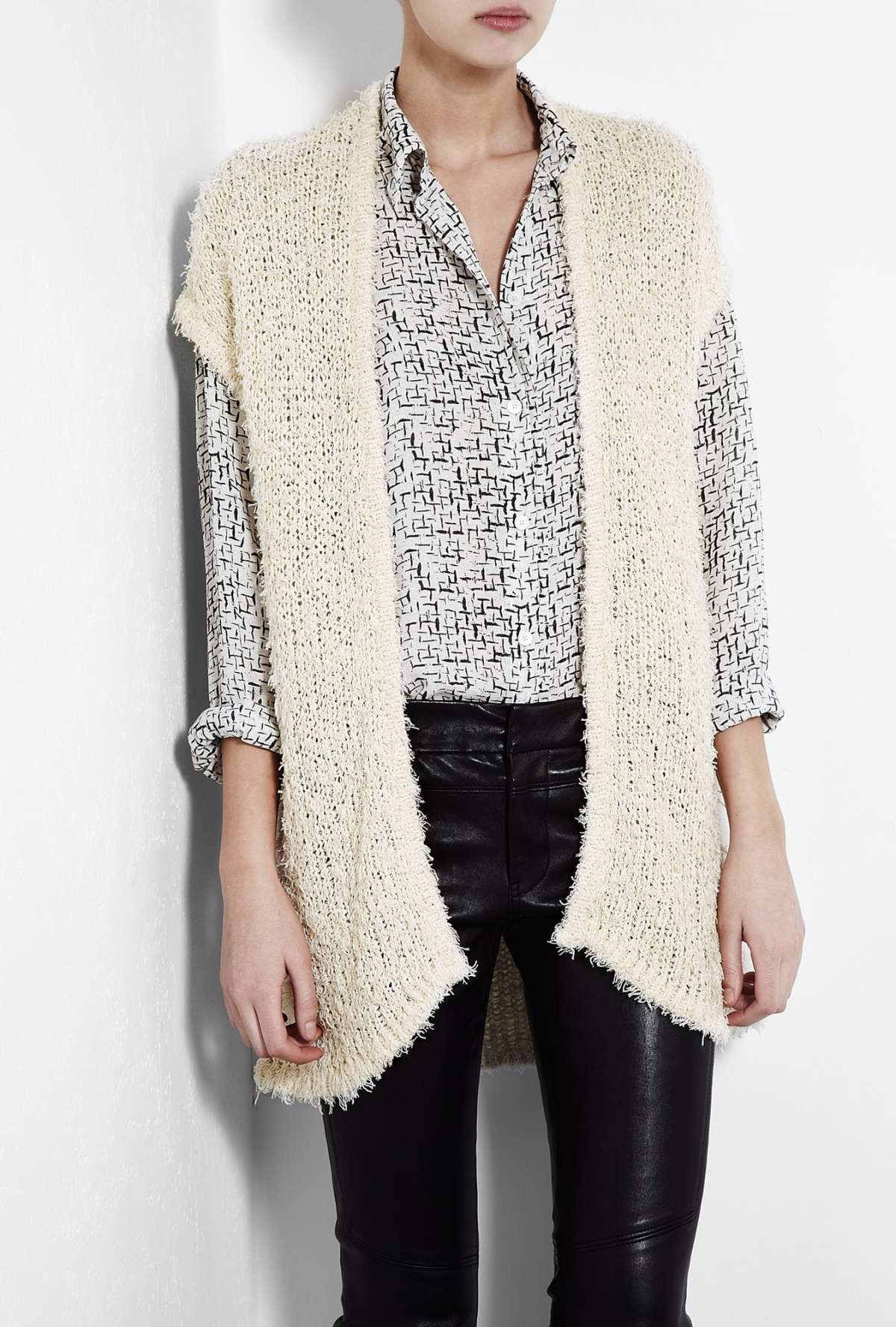 Gilet color crema