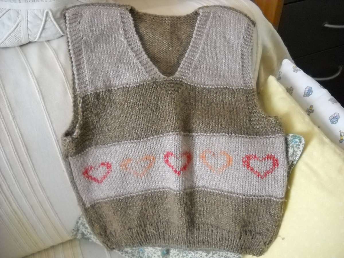 Gilet con cuori