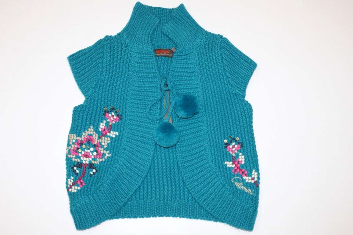 Gilet con fiori