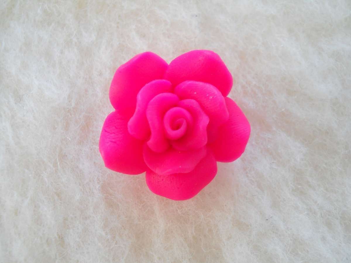 Rosa in fimo