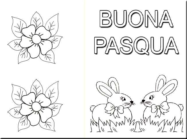 Biglietti Pasquali Da Stampare E Colorare Con I Bambini Pourfemme