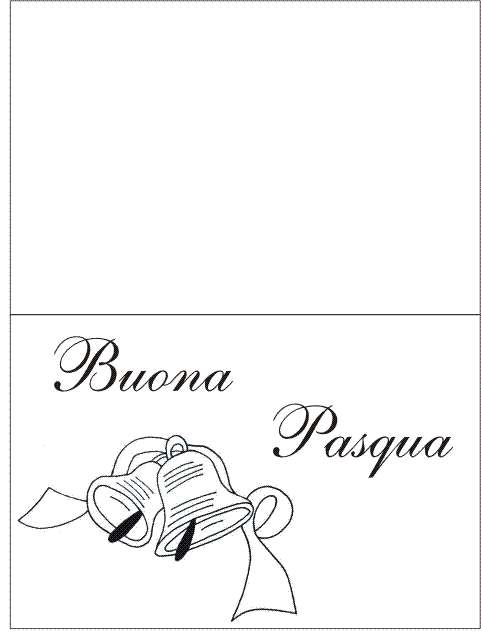 Biglietto pasquali a libro