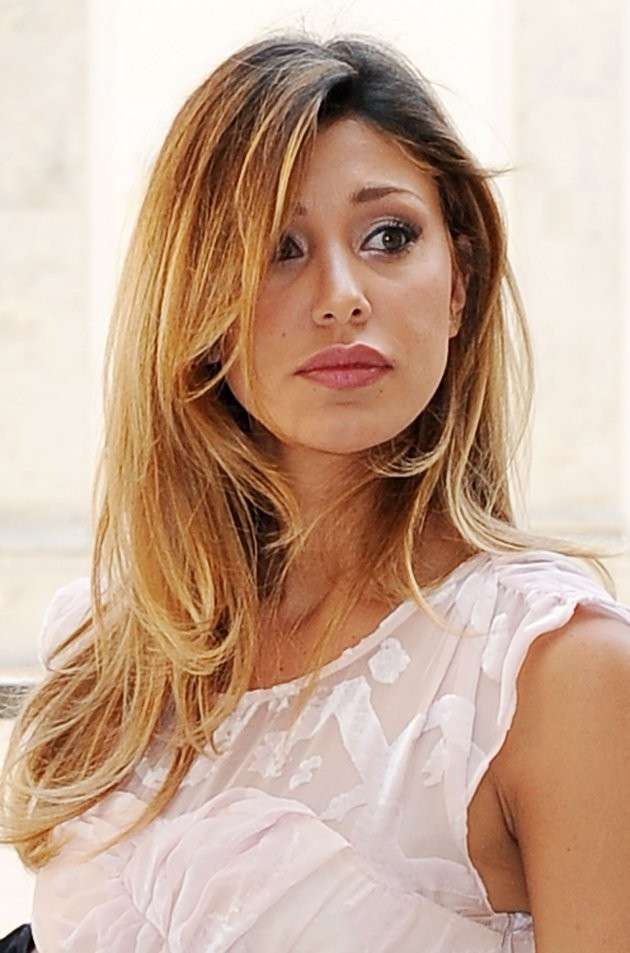 Capelli biondi di Belen Rodriguez