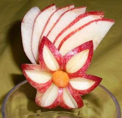 Decorazione con la mela