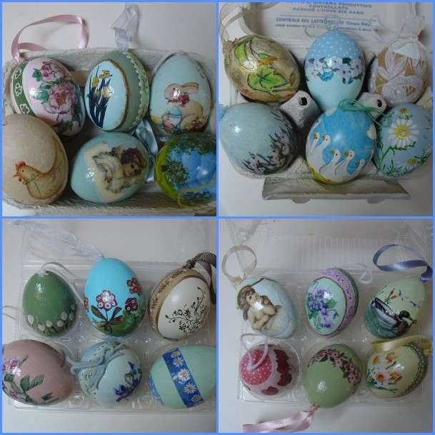 Esempi di uova decorate