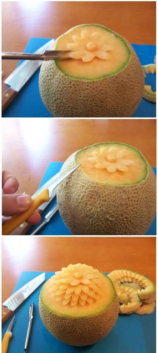 Melone decorato