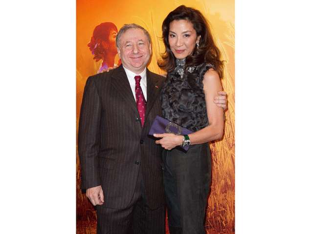 Michelle Yeoh e Jean Todt