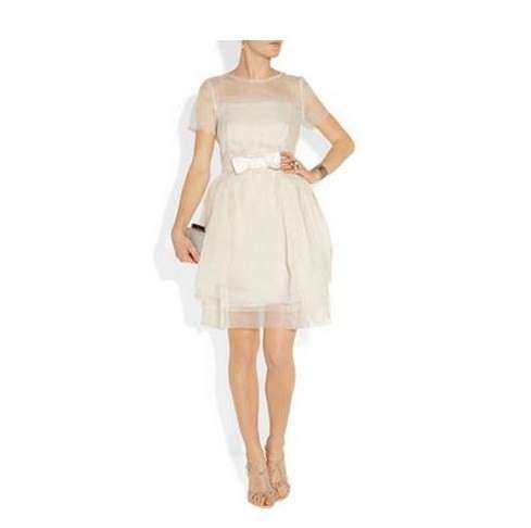 Minidress in seta e organza Lanvin