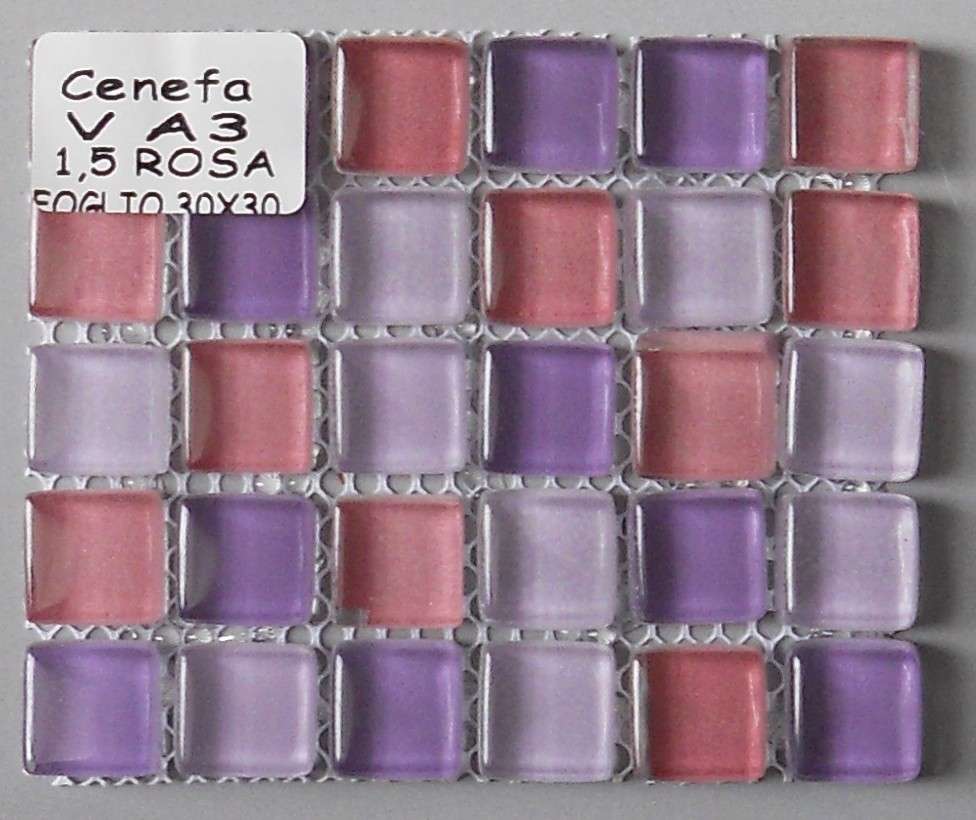 Mosaico rosa e viola