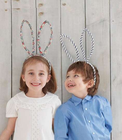 Orecchie da coniglio per i lavoretti di Pasqua dei bambini