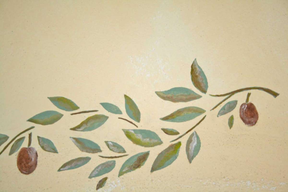 Rami di olivo dipinti