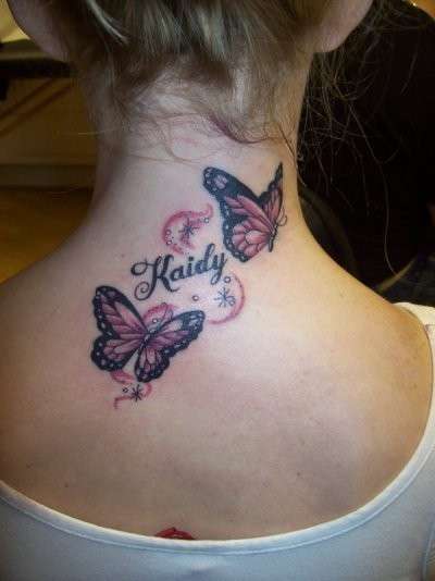 Tatuaggio con farfalle
