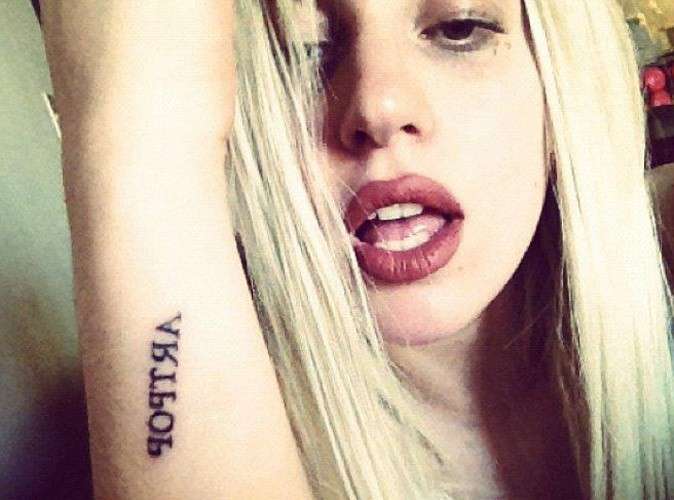 Tatuaggio con nome per Lady Gaga