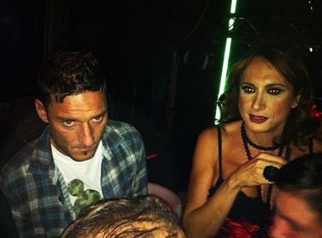 Totti e Luxuria al Muccassassina