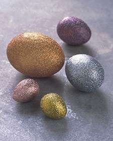Uova di Pasqua glitter