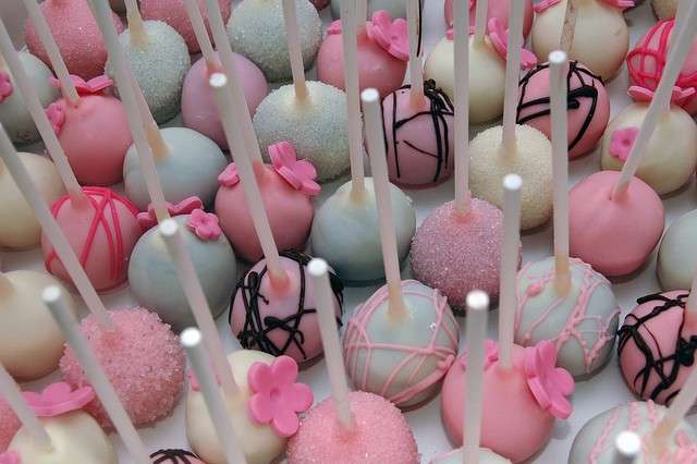 Cake pops color pastello