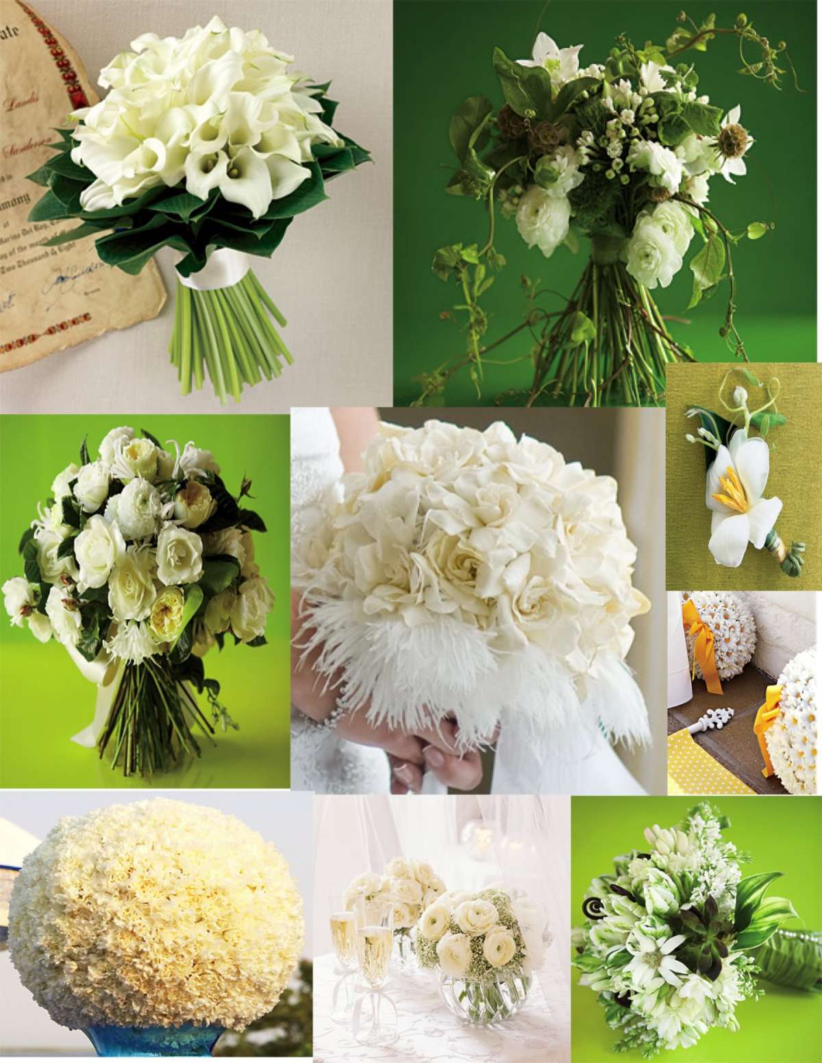 Idee in bianco come addobbi di fiori per il matrimonio