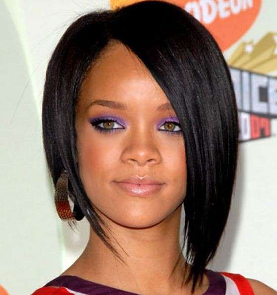 Rihanna con viso tondo