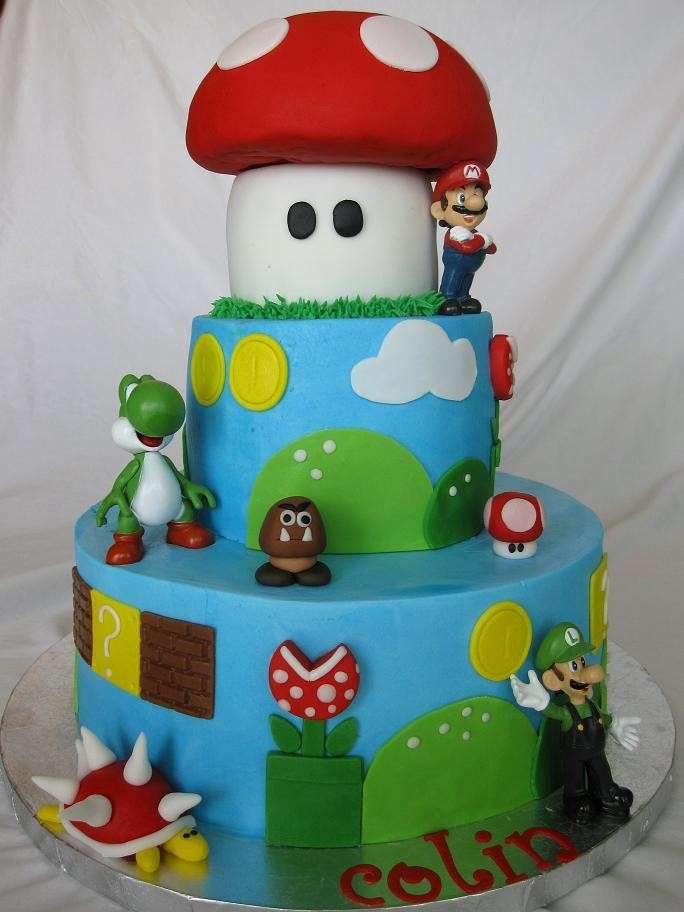 Super Mario cake