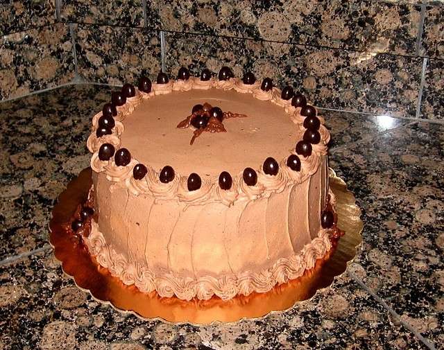 Torta al cacao e caffè